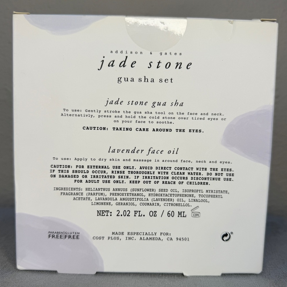 Jade Gua Sha Tool + Lavender Oil Set — Addison & Gates - Picture 5 of 10